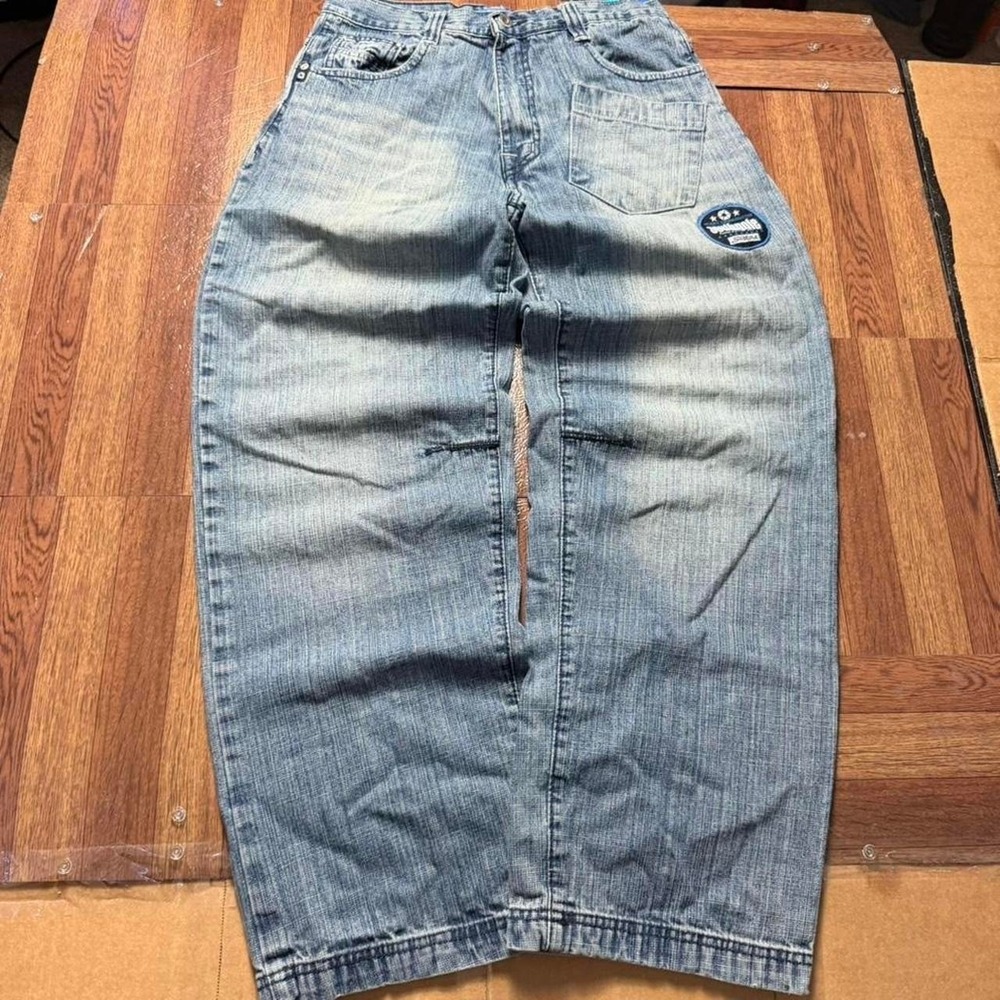 Southpole Women's Baggy Y2k Vtg Blue Wash Jeans Size 20